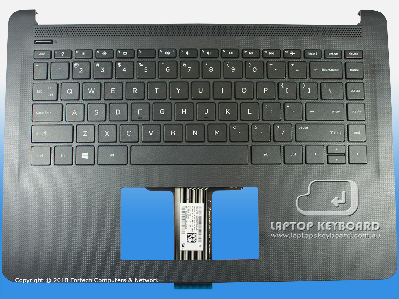 HP NOTEBOOK 14-BP US TOPCOVER WITH KEYBOARD ASSEMBLY 929650-001 - Click Image to Close