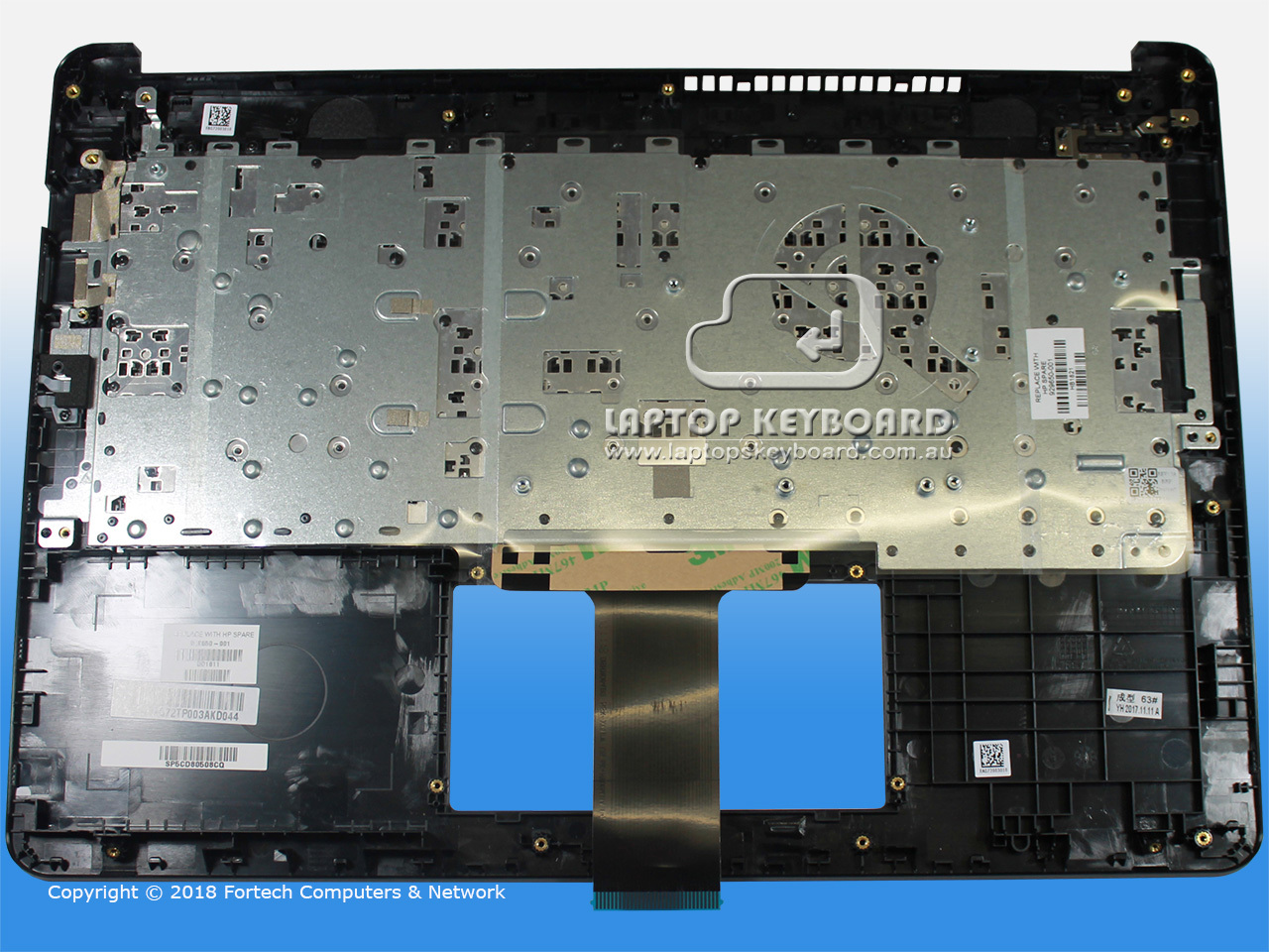 HP NOTEBOOK 14-BP US TOPCOVER WITH KEYBOARD ASSEMBLY 929650-001 - Click Image to Close