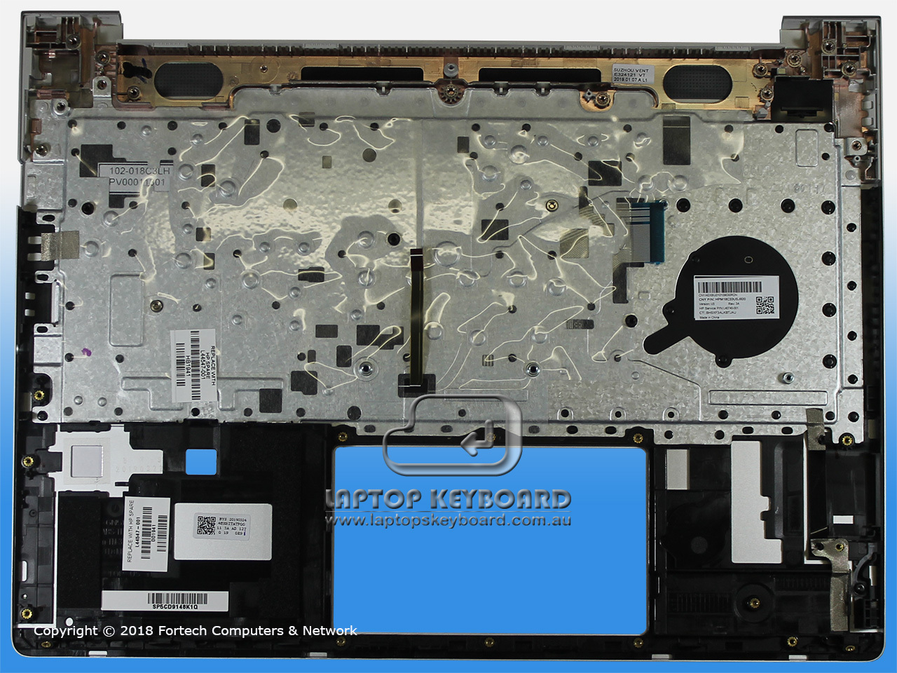 HP PROBOOK 430 G6 US TOPCOVER WITH KEYBOARD ASSEMBLY L44547-001 - Click Image to Close