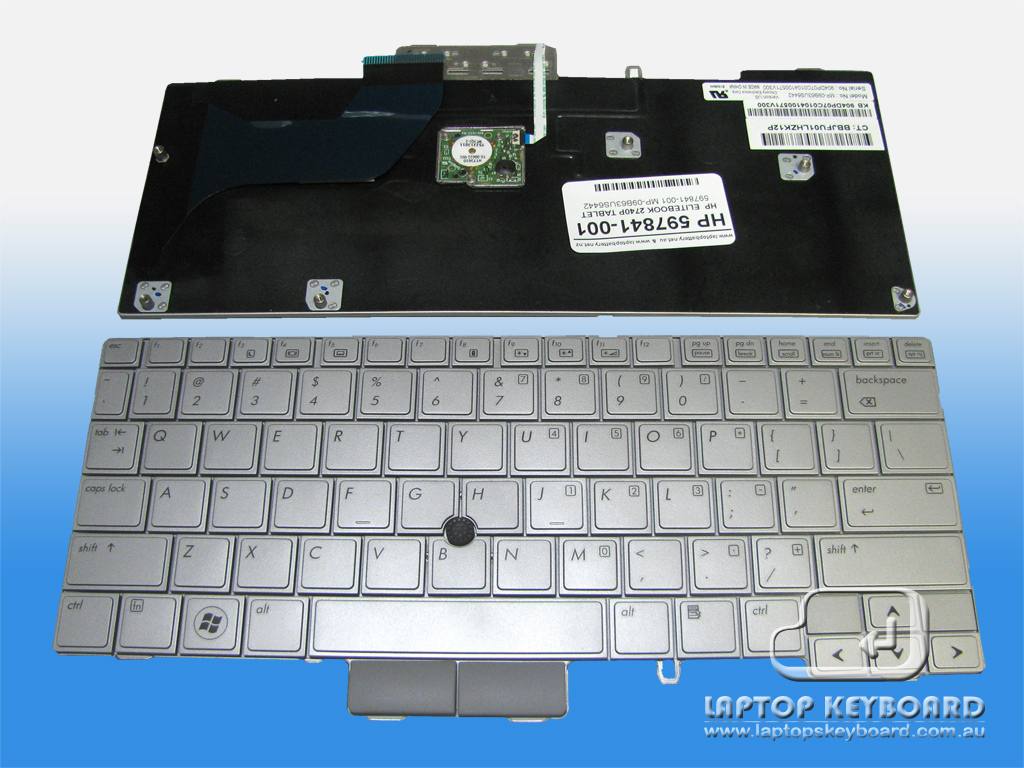 HP COMPAQ ELITEBOOK 2740P TABLET PC REPLACE KEYBOARD 597841-001 - Click Image to Close