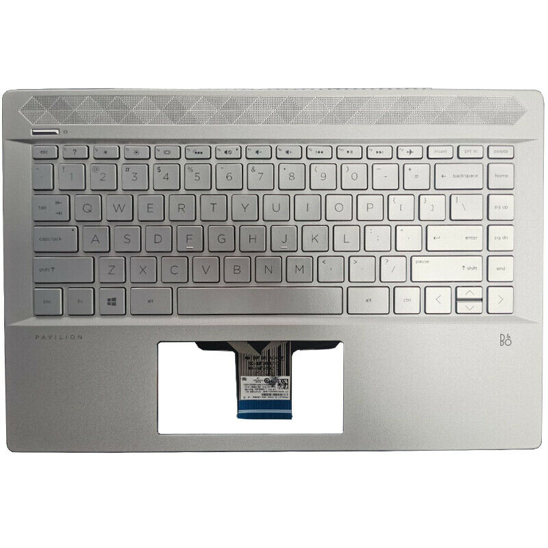 HP PAVILION 14-CE0000 TOPCOVER WITH KEYBOARD SLIVER L19191-001 - Click Image to Close