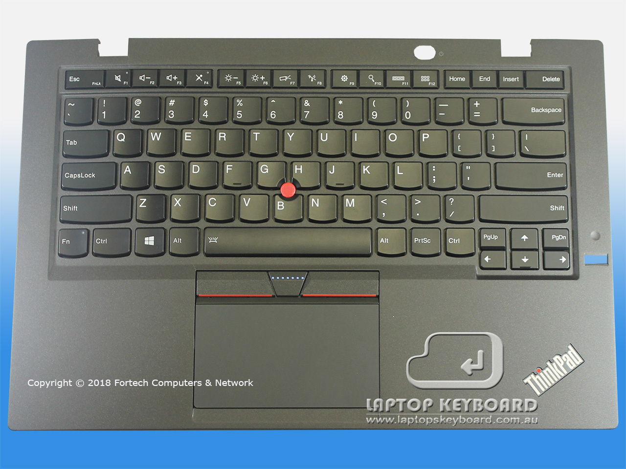 LENOVO THINKPAD X1 CARBON PALMREST WITH US KEYBOARD & TOUCHPAD - Click Image to Close