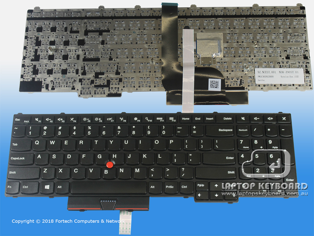 LENOVO THINKPAD P50, P70 US REPLACE KEYBOARD BLACK 00PA247 - Click Image to Close