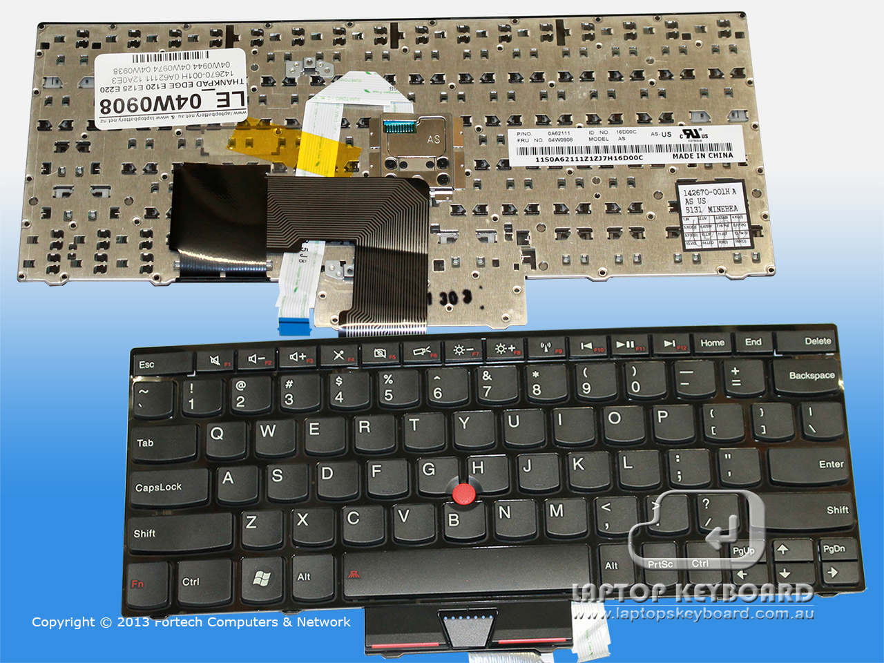 LENOVO THINKPAD X130E THINKPAD EDGE E220, US KEYBOARD 04W0908 - Click Image to Close