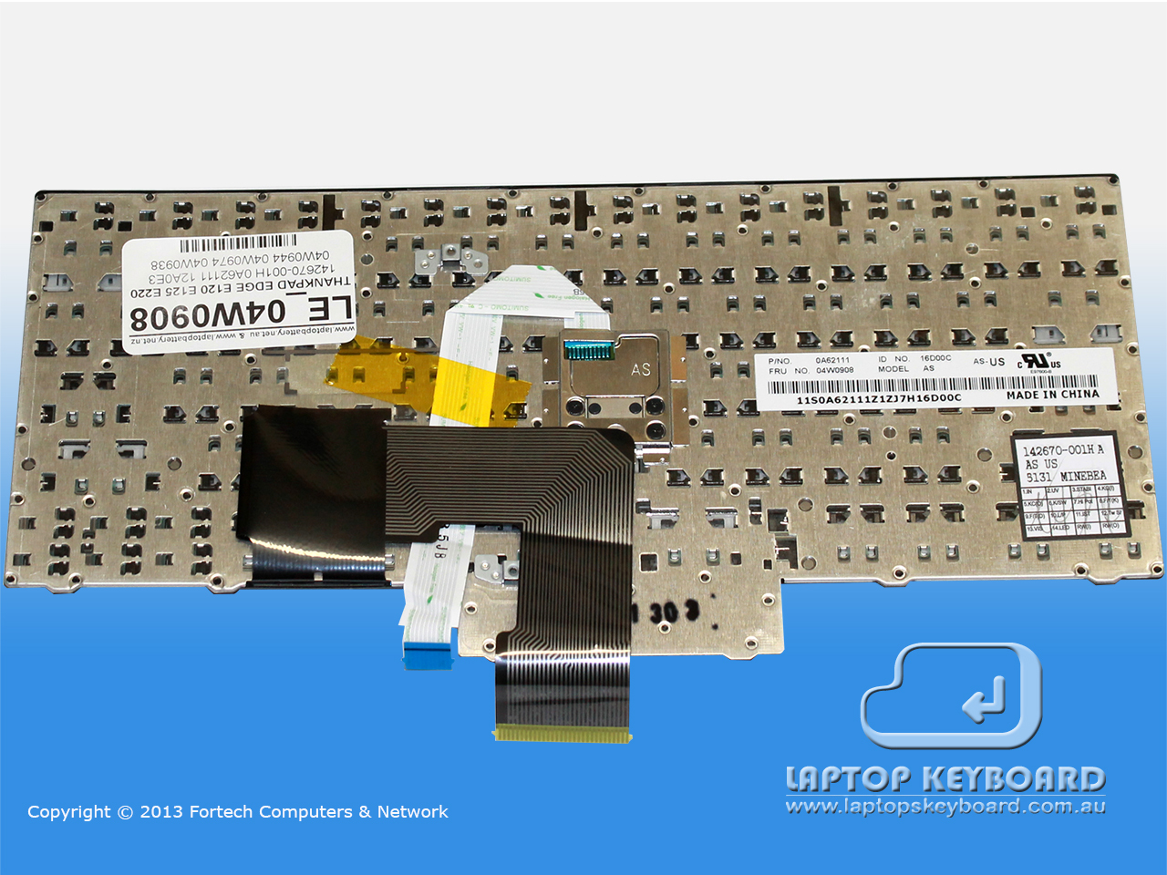 LENOVO THINKPAD X130E THINKPAD EDGE E220, US KEYBOARD 04W0908 - Click Image to Close