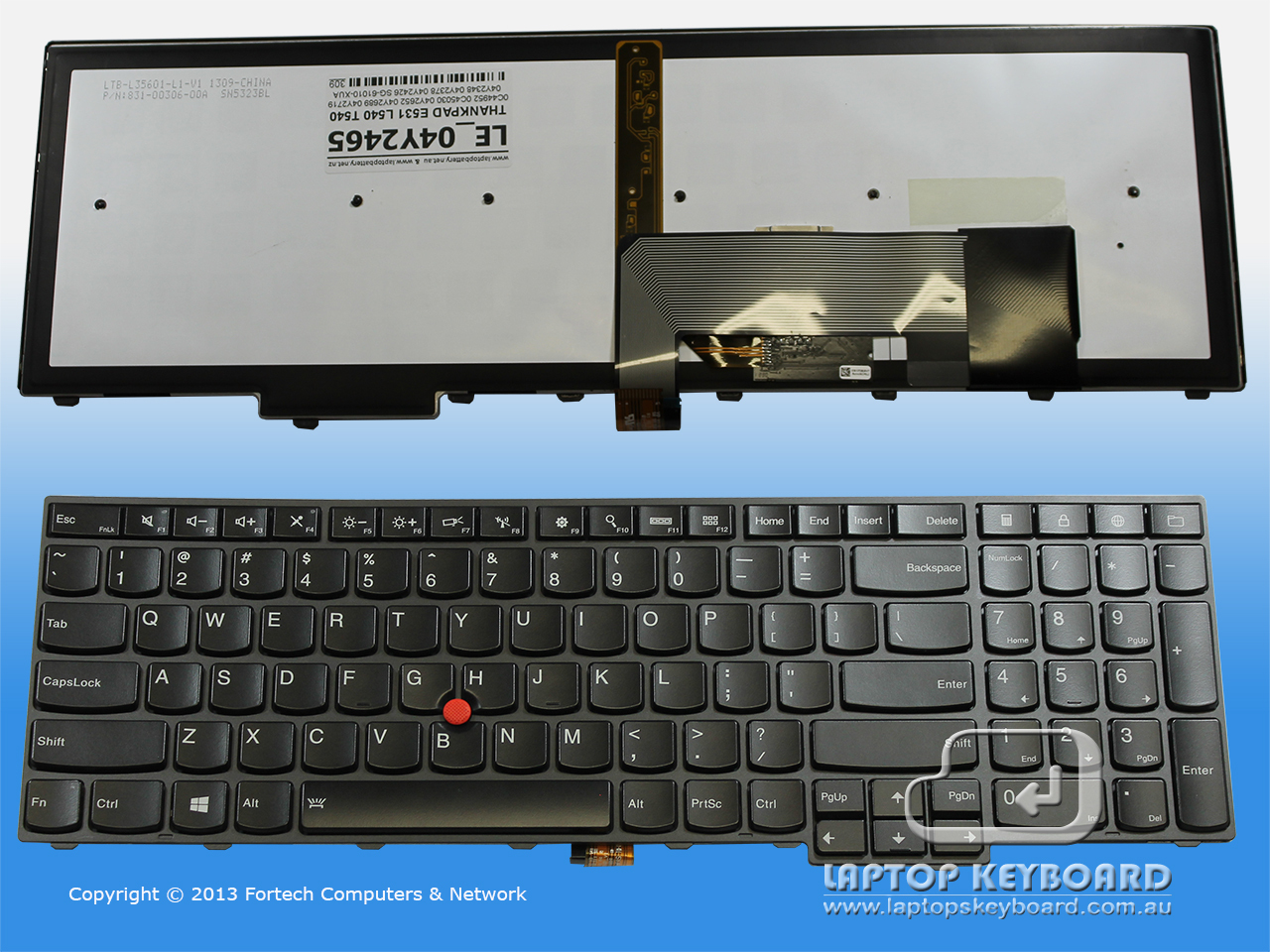 LENOVO THINKPAD EDGE E531 L540 T540 US BACKLIT KEYBOARD 04Y2465 - Click Image to Close