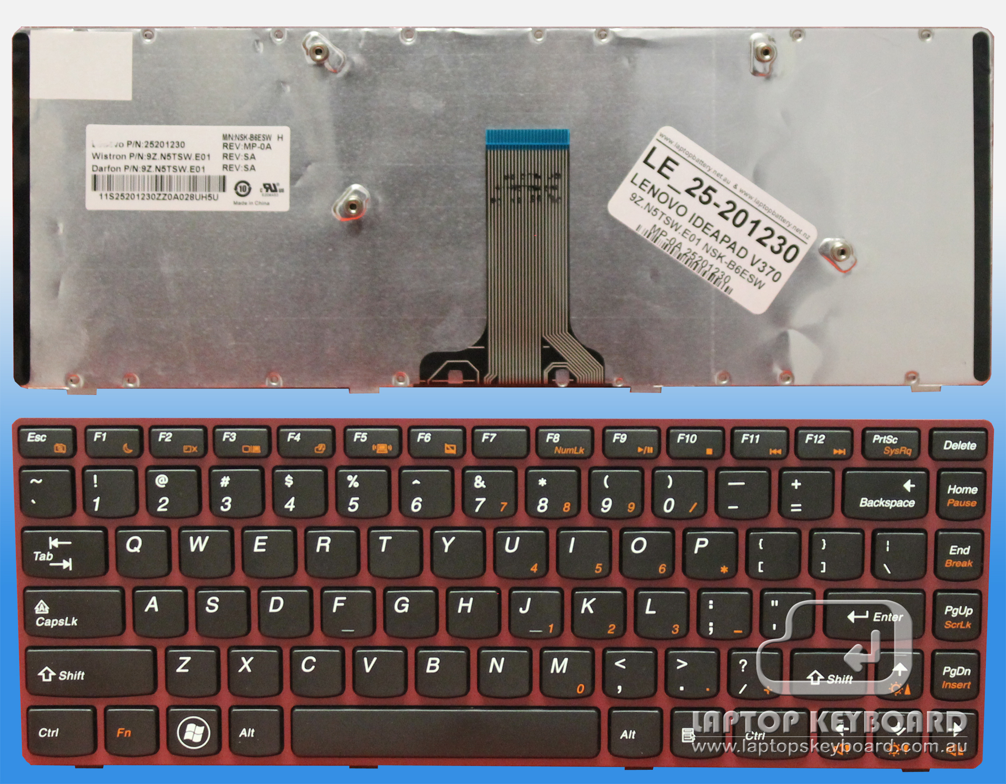 LENOVO IDEAPAD V370 US BLACK KEYBOARD 25201230 - Click Image to Close