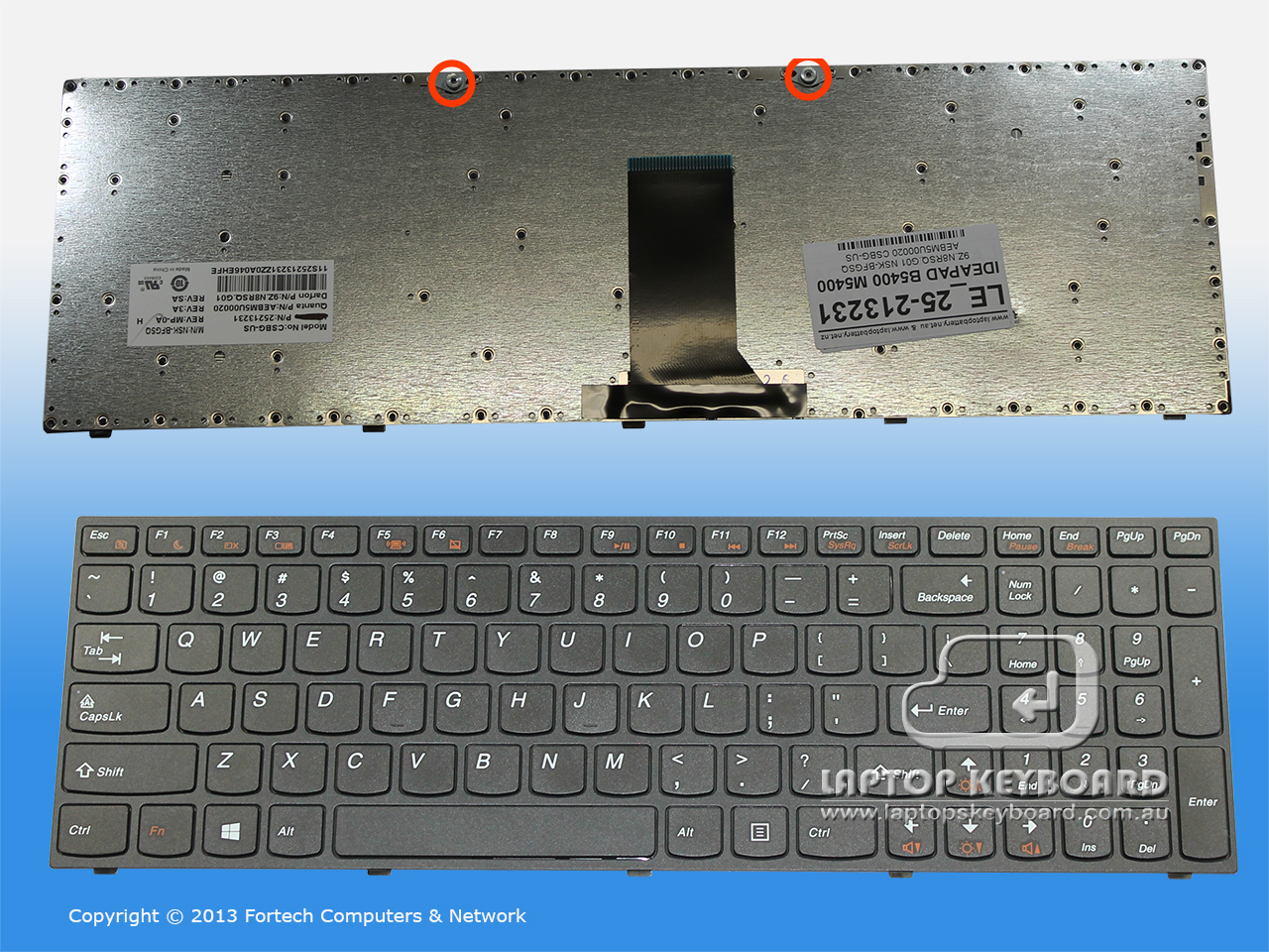 LENOVO IDEAPAD B5400 M5400 US BLACK KEYBOARD 25-213231 - Click Image to Close