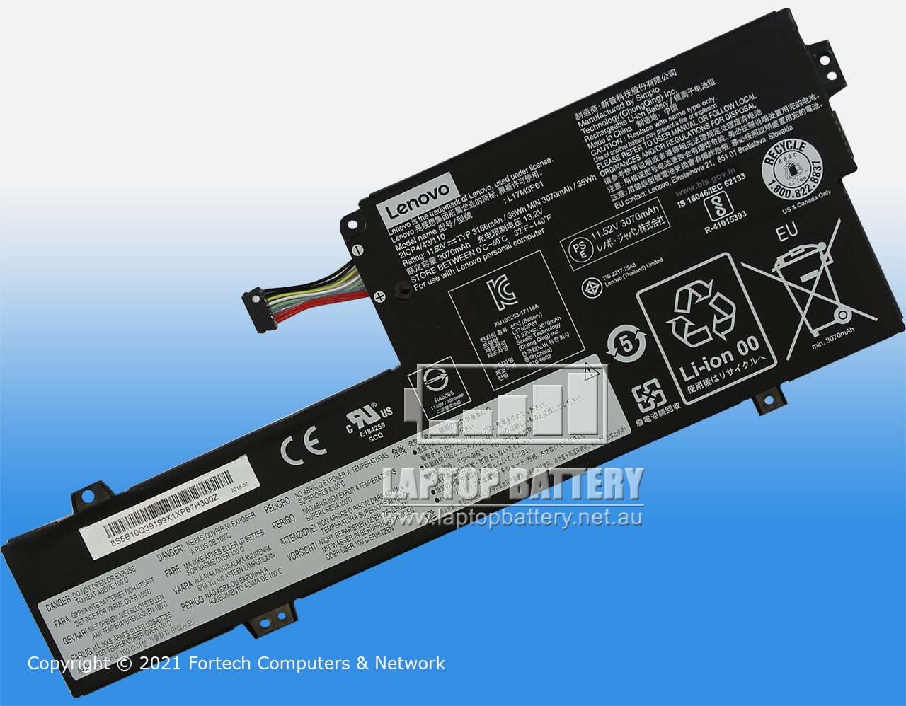 LENOVO YOGA 320s-13, 330-12, 520-11 BATTERY 5B10N87358 - Click Image to Close