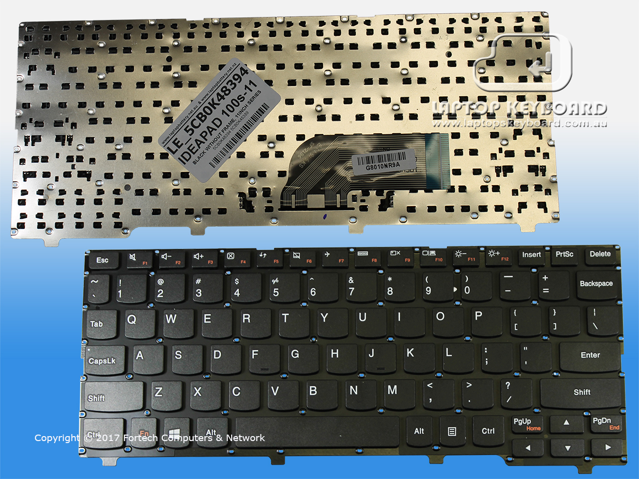 LENOVO IDEAPAD 100S-11IBY US KEYBOARD BLACK 5CB0K48394_KB - Click Image to Close