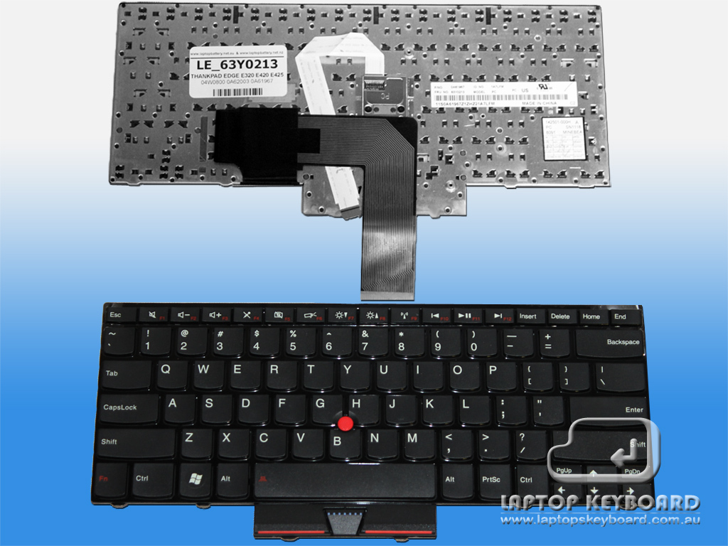 LENOVO THINKPAD EDGE E320, EDGE E420 E425 US KEYBOARD 63Y0213 - Click Image to Close