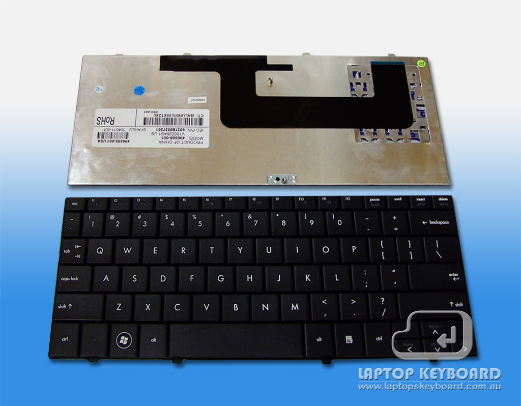 HP COMPAQ MINI 1000 MINI 700 US REPLACEMENT KEYBOARD 496688-001 - Click Image to Close