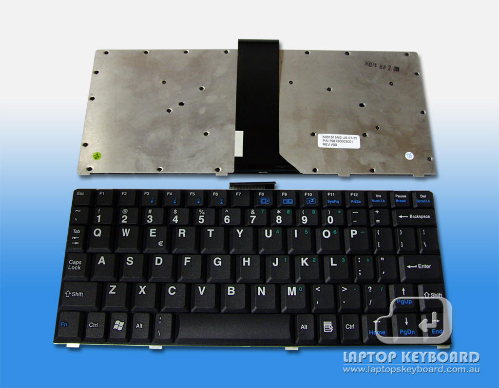 MITAC/OEM US REPLACE KEYBOARD K001918M2 796150003001 - Click Image to Close