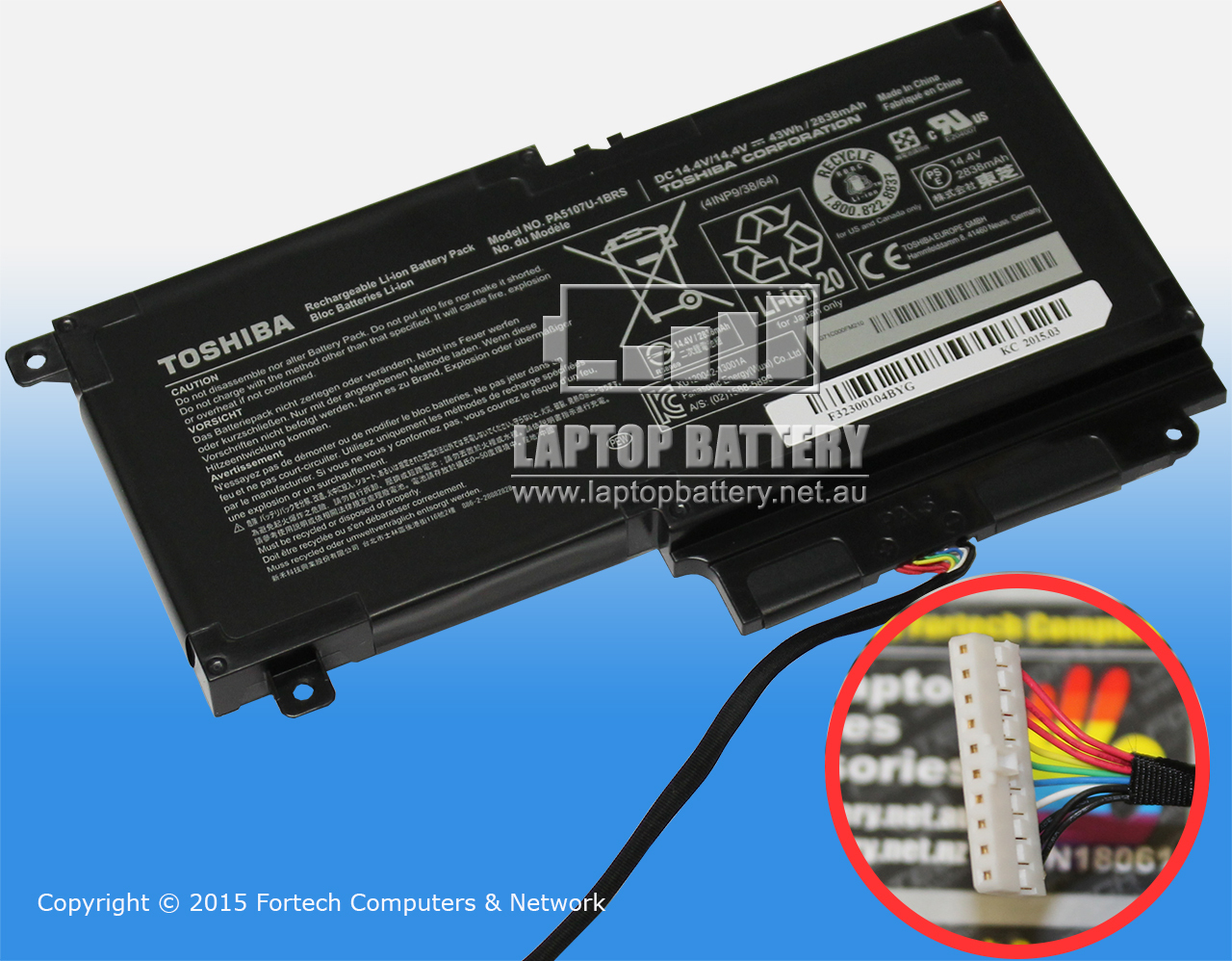 TOSHIBA SATELLITE S40, S50, L50 P50 BATTERY P000573230 - Click Image to Close