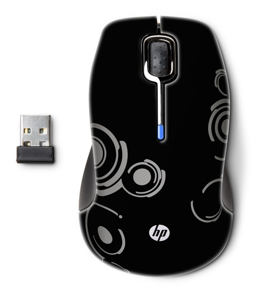 HP WIRELESS ESPRESSO COMFORT LAPTOP MOUSE - Click Image to Close