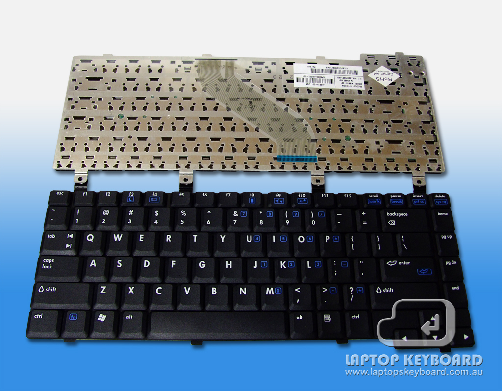 HP COMPAQ BUSINESS NOTEBOOK NX6330 REPLACE KEYBOARD 418819-001 - Click Image to Close