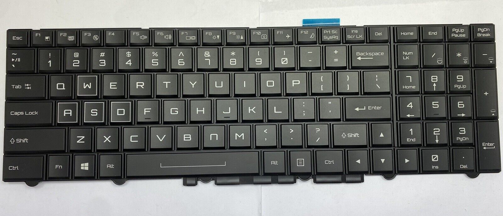 CLEVO P75x P77x P87x BLACK RGB BACKLIT KEYBOARD 6-80-P7501-012-3 - Click Image to Close