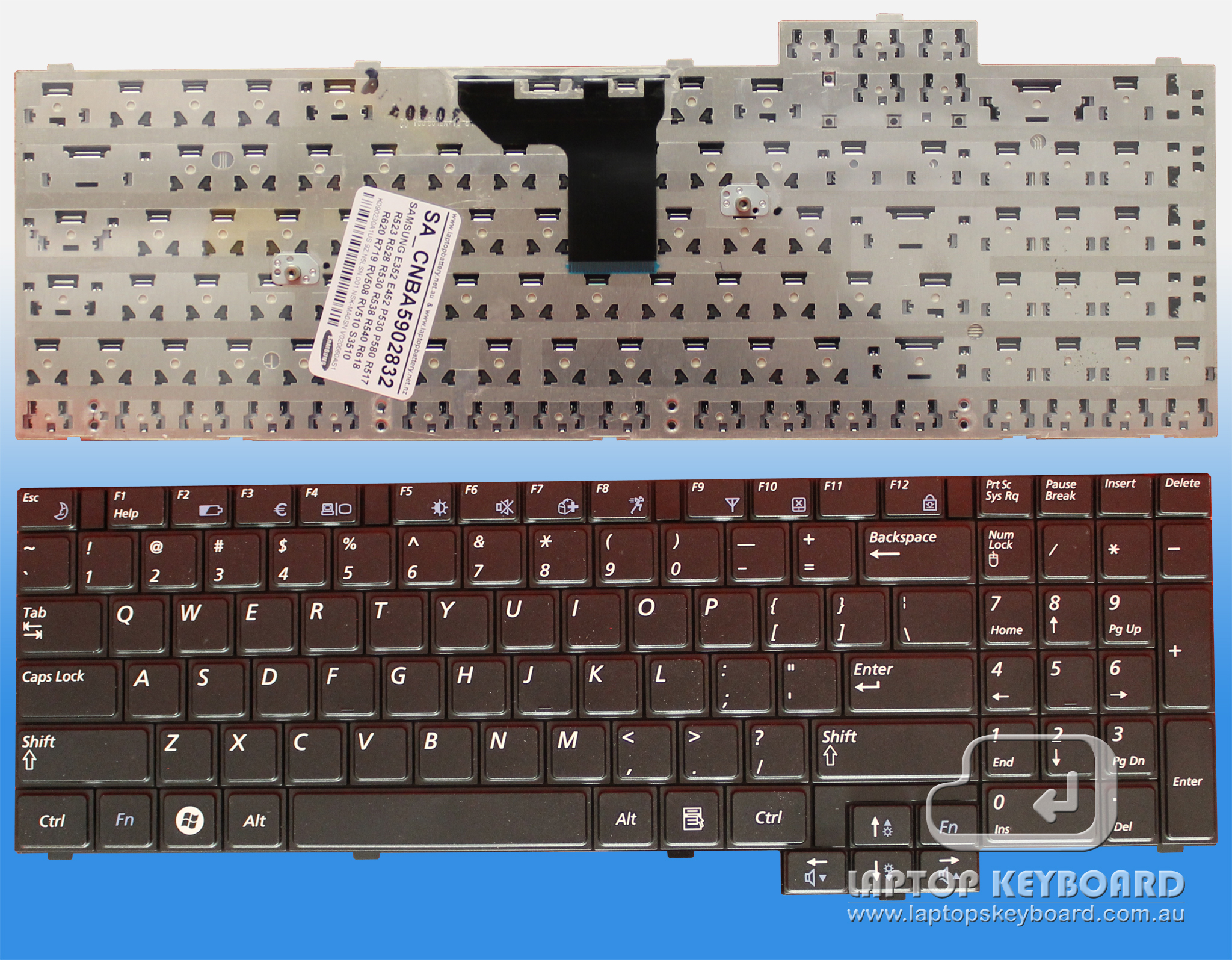 SAMSUNG R530 R540 R620 US BLACK KEYBOARD CNBA5902832 - Click Image to Close