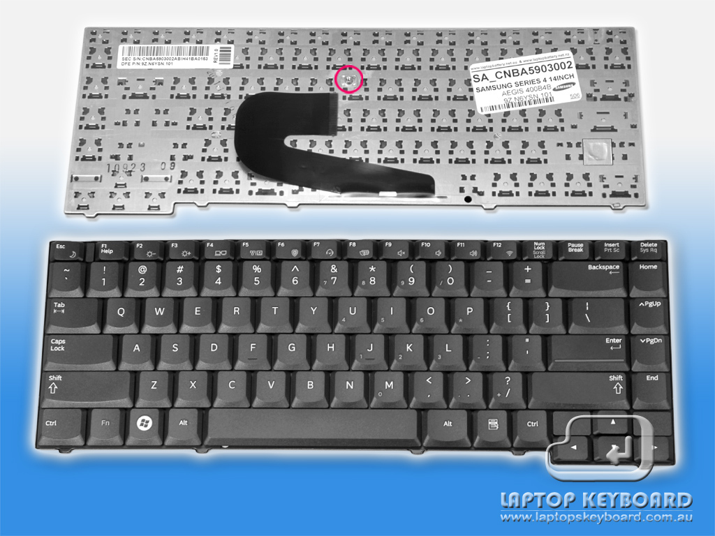 SAMSUNG 4 SERIES 14INCH 400B4B BLACK KEYBOARD CNBA5903002 - Click Image to Close