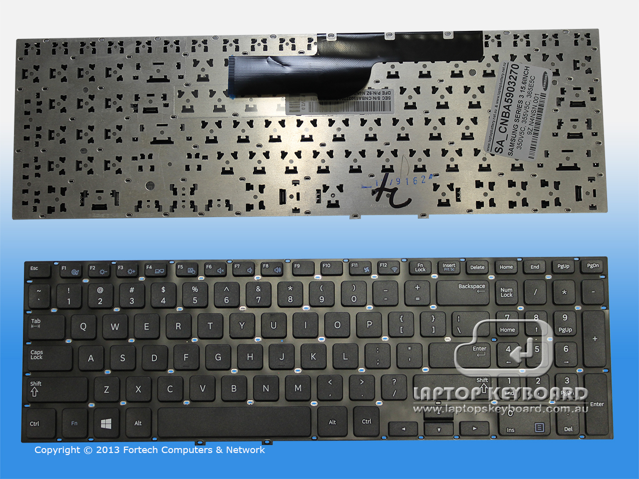 SAMSUNG 3 SERIES 15INCH 350V5C 355V5C BLACK KEYBOARD CNBA5903270 - Click Image to Close