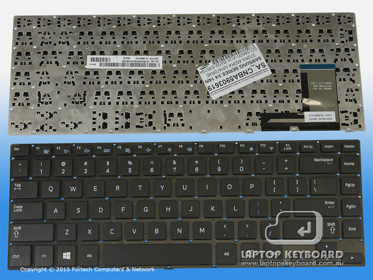 SAMSUNG 3 SERIES 14INCH 370R4E 450R4E BLACK KEYBOARD CNBA5903619 - Click Image to Close