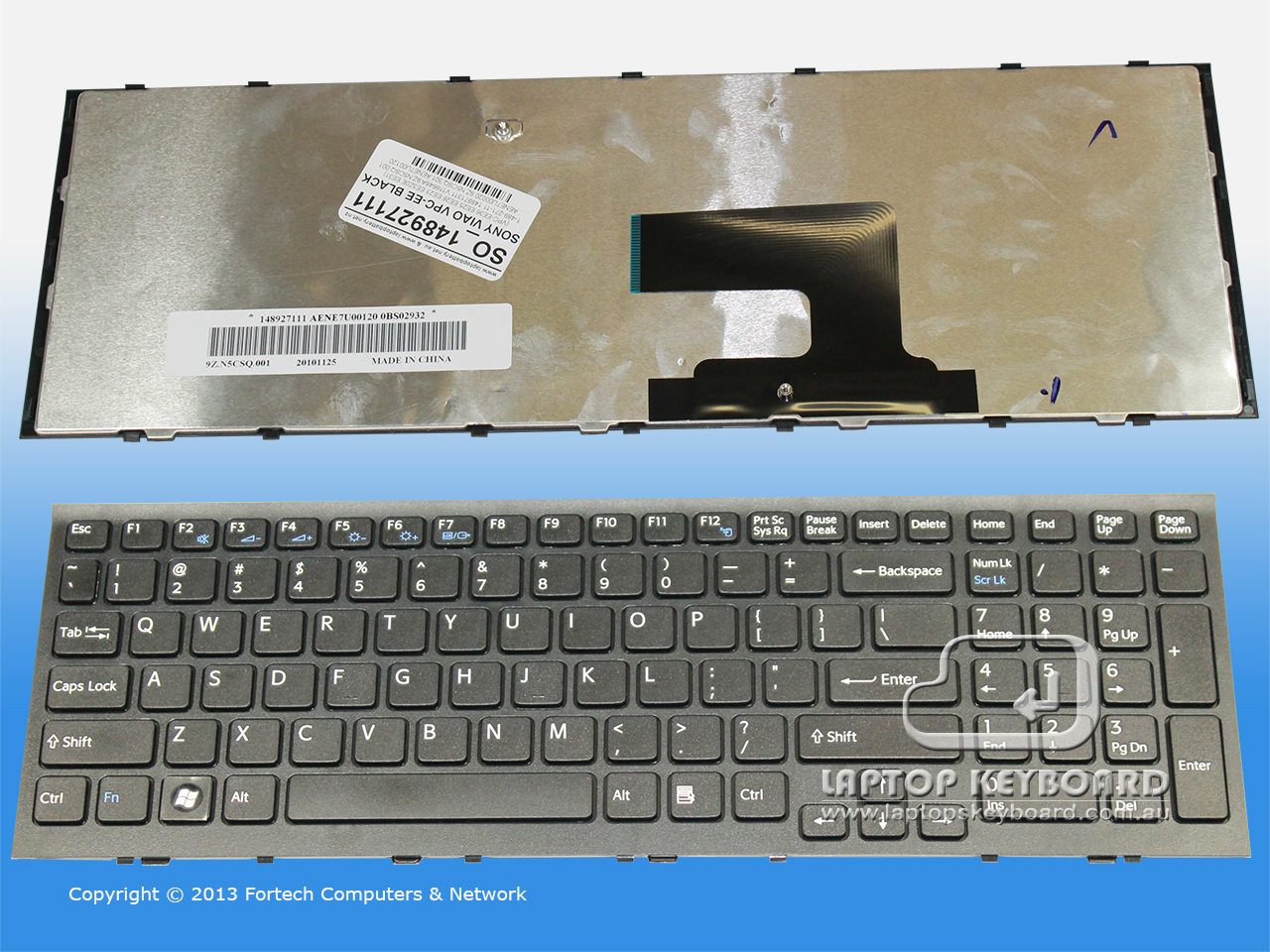 SONY VAIO VPC-EE US REPLACE KEYBOARD BLACK 1-489-271-11 - Click Image to Close