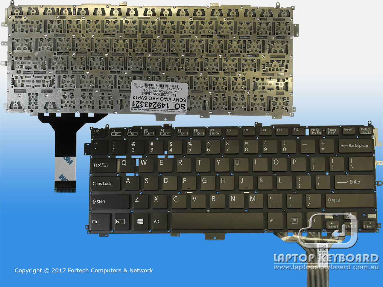 SONY VAIO PRO 13 SERIES SVP13 US KEYBOARD BLACK 1-492-433-21 - Click Image to Close