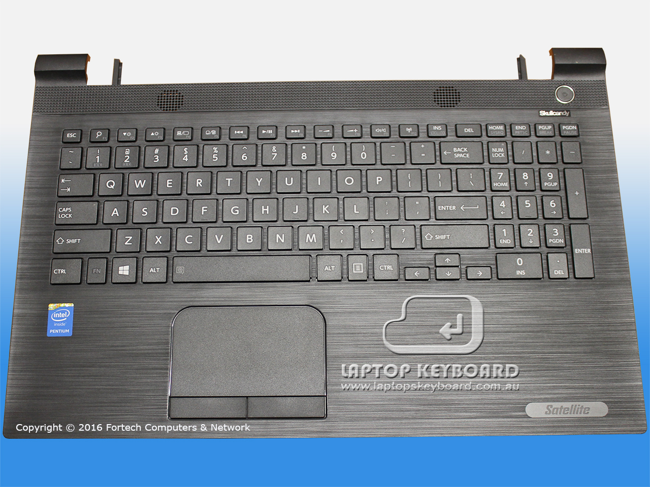 TOSHIBA SATELLITE C50-C BLACK TOTCOVER W/ KEYBOARD A000391950 - Click Image to Close