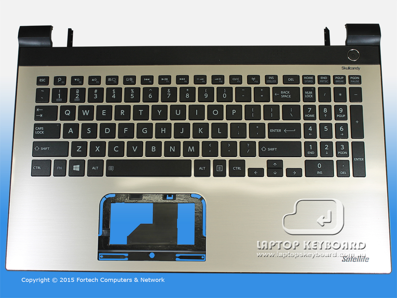 TOSHIBA SATELLITE L50-C GOLD TOP COVER W/ KEYBOARD A000388420 - Click Image to Close