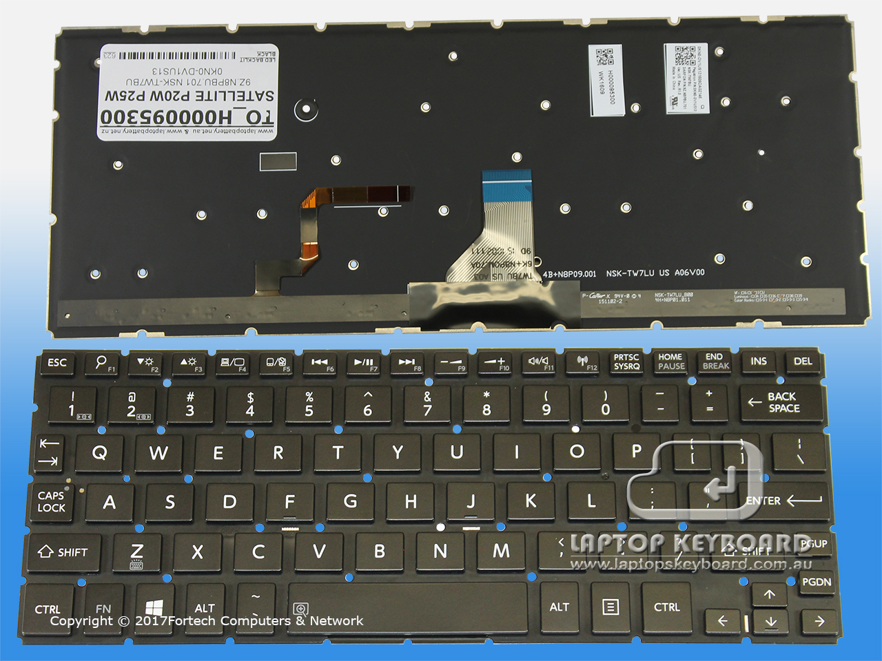 TOSHIBA SATELLITE RADIUS 12 LED BACKLI KEYBOARD H000095300 - Click Image to Close