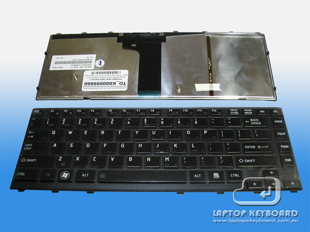 TOSHIBA SATELLITE M640 M645 KEYBOARD WITH LED BACKLIT K000099860 - Click Image to Close