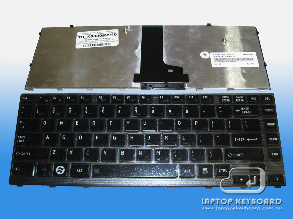 TOSHIBA SATELLITE M640 M645 KEYBOARD BLACK K000099940 - Click Image to Close