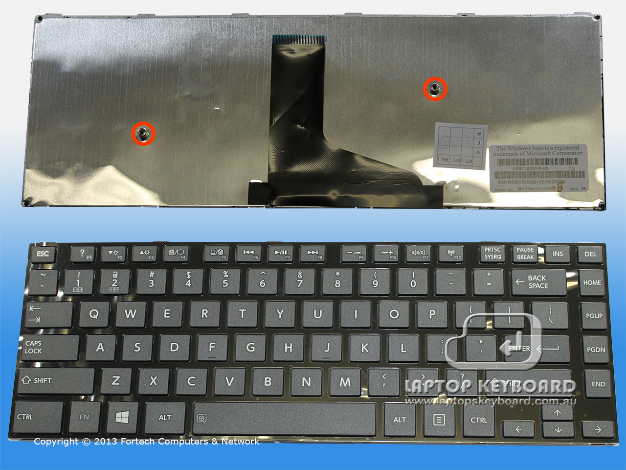 TOSHIBA SATELLITE L40-A, L45-A, S45 BLACK KEYBOARD K000142370 - Click Image to Close