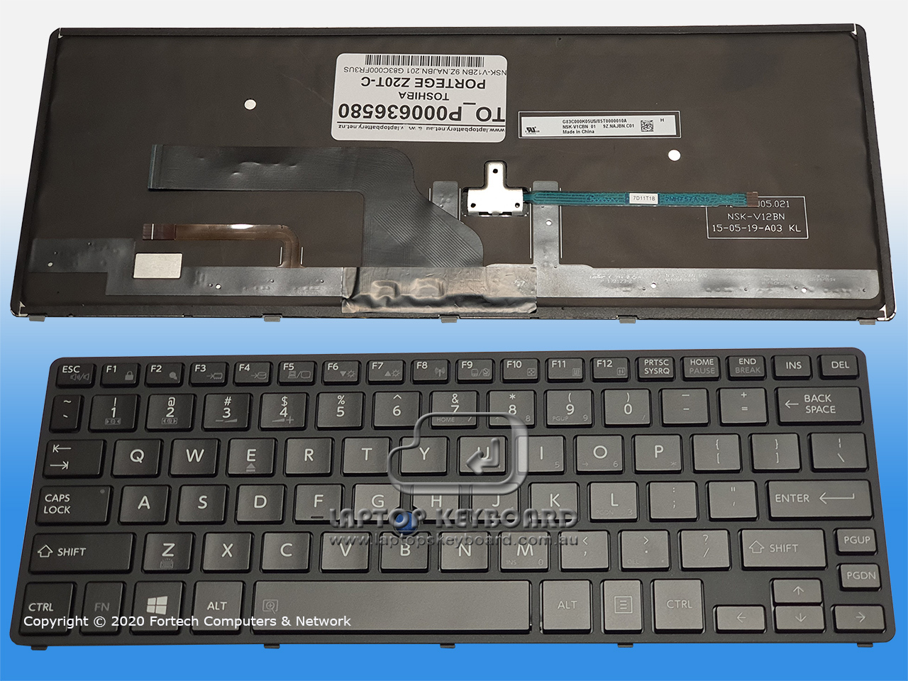 TOSHIBA PORTEGE Z20T US BLACK WITH BACKLIT KEYBOARD P000636580 - Click Image to Close