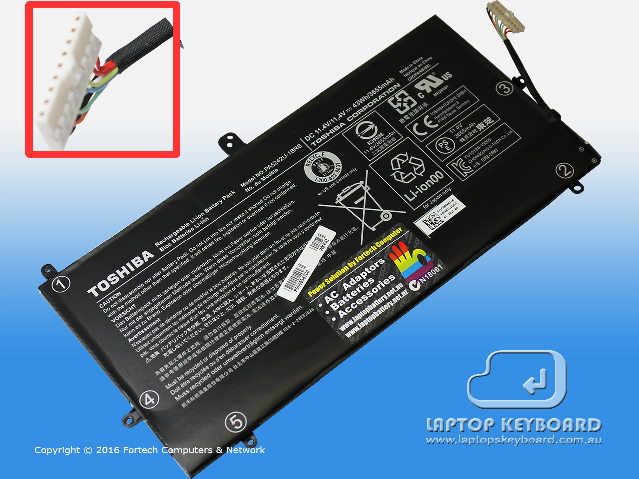 TOSHIBA SATELLITE P20W-C, P25W-C BATTERY P000656700 - Click Image to Close