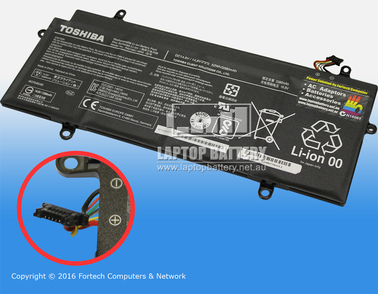 TOSHIBA SATELLITE Z30 PORTEGE Z30 BATTERY P000662110 - Click Image to Close