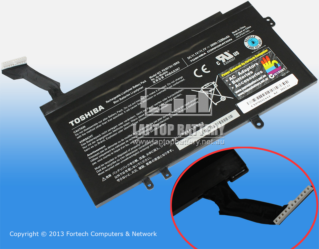 TOSHIBA SATELLITE U920T, SATELLITE U925T BATTERY P000563900 - Click Image to Close