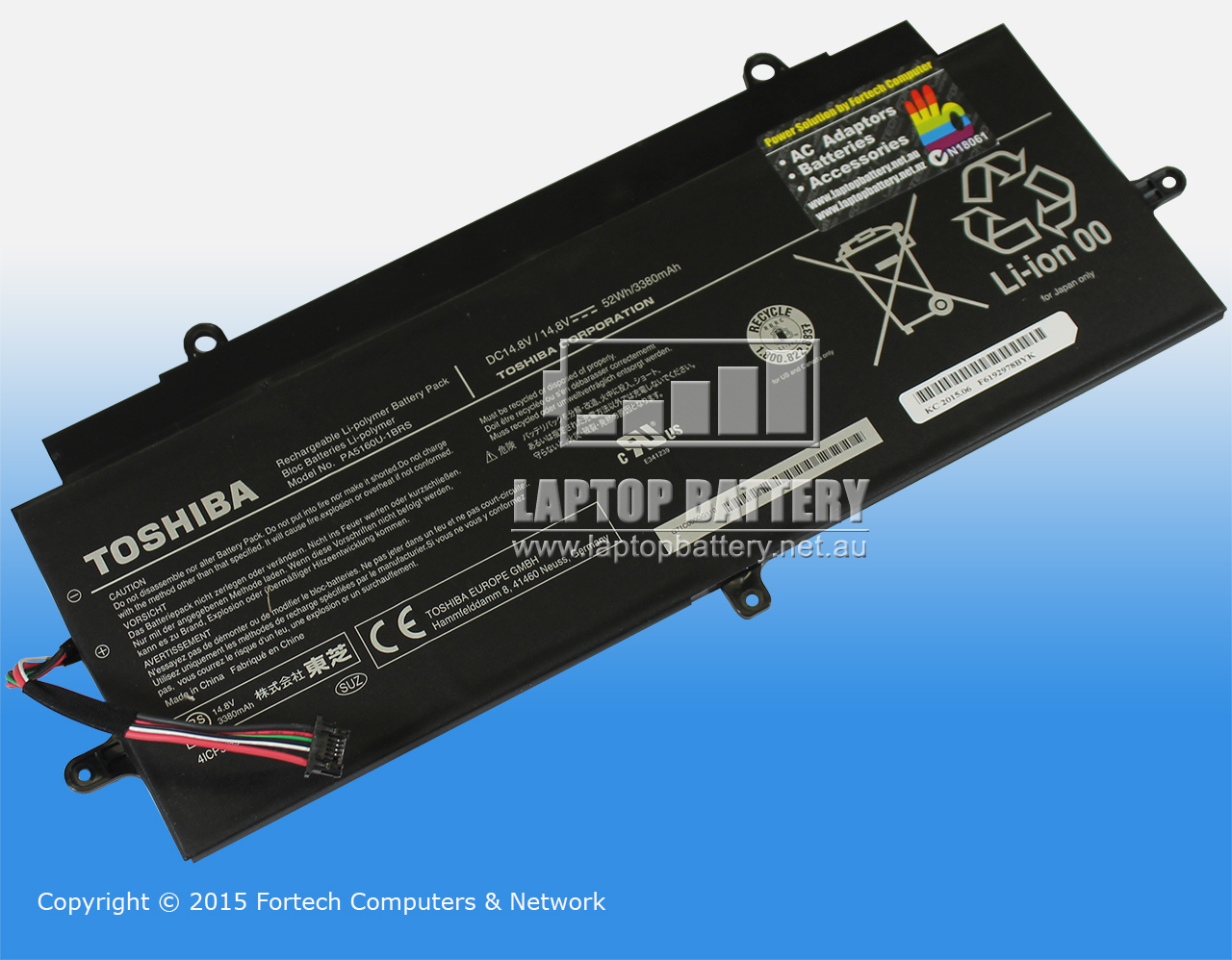 TOSHIBA KIRA 13 KIRABOOK BATTERY PA5160U-1BRS P000592540 - Click Image to Close