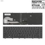 HP ELITEBOOK 745 G5, 840 G5 US BLACK KEYBOARD BACKLIT L15540-001