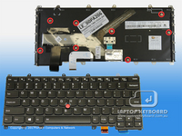 LENOVO THINKPAD YOGA 260 US KEYBOARD BACKLIT BLACK 00PA206