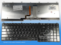 TOSHIBA A500 L500 P500 X505 GLOSSY BLACK BACKLIT KB V000190720