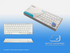 BLUETOOTH ULTRA-SLIM KEYBOARD FOR LAPTOP, ANDROIDS/IPAD, IPHONE